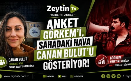 ANKET GÖRKEM’İ, SAHADAKİ HAVA CANAN BULUT’U GÖSTERİYOR